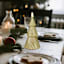 Twill Christmas Tree LED Candle with Timer, 3x7