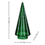 Golden Noel Glass Cone Tree, 10"