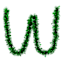 Tinsel Shamrock Garland, 12'