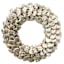 Golden Noel Champagne Pine Cone Wreath