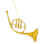 Gilded Evergreen Musical Instruments