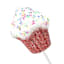 Pink Glittered Cupcake Pick, 3x14