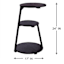 Crosby St. Skylar Accent Table, Black
