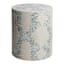 Floral Mother of Pearl & Capiz Accent Table, White