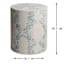 Floral Mother of Pearl & Capiz Accent Table, White