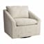 Loren Swivel Accent Chair, Stone