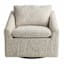 Loren Swivel Accent Chair, Stone