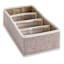 REAL SIMPLE 4-Section Fabric Closet Drawer Organizer
