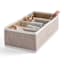 REAL SIMPLE 4-Section Fabric Closet Drawer Organizer