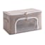 REAL SIMPLE Double Zip Collapsible Fabric Closet Storage Bin, Small