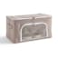 REAL SIMPLE Double Zip Collapsible Fabric Closet Storage Bin, Small