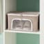 REAL SIMPLE Double Zip Collapsible Fabric Closet Storage Bin, Small