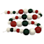 Red, White & Green Jumbo Felt Garland, 72"