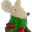 Classic Christmas Mouse with Gift Box, 6.75"