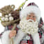 Homespun Red Santa, 11"