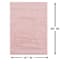 (C177) Parma Blush Shag Area Rug, 5x7