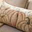 Beaded Neautral Pumpkins Throw Pillow, 14x30