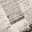 (B501) Ivory & Grey Abstract Block Runner, 2x6