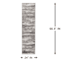 (A479) Camden Canbera Neutral Abstract Runner, 2x6