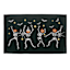 Happy Haunting Dancing Skeletons Kitchen Rug, 18x30