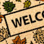 Welcome Fall Leaves Coir Mat, 18x30