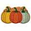 Homespun Harvest Pumpkin Trio Shaped Coir Mat, 18x30