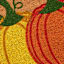 Homespun Harvest Pumpkin Trio Shaped Coir Mat, 18x30