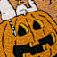 Snoopy Jack-o'-Lantern Coir Mat, 18x30