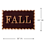 Fall Scalloped Edge Coir Mat, 18x30