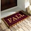 Fall Scalloped Edge Coir Mat, 18x30