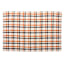 Orange & Black Windowpane Layering Mat, 24x36