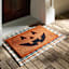 Orange & Black Windowpane Layering Mat, 24x36