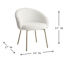 Jasmine Accent Chair, White