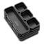 8-Piece Black Interlocking Bin Pack