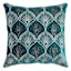 Found & Fable Teal Velvet Beaded Throw Pillow, 18"