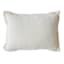 Providence Cream Cotton Velvet Throw Pillow, 14x20