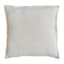 Providence Cream Cotton Velvet Throw Pillow, 18"