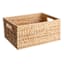 REAL SIMPLE Rectangle Rattan Large Storage Basket 2-Piece Set