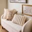 Audrey Storage Settee Bench, Ivory