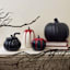 Halloween Black Craft Pumpkin, 9"