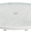 Woodhill Round Wavy Glass Patio Dining Table, White