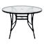 Woodhill Round Patio Dining Table, Black