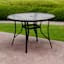 Woodhill Round Patio Dining Table, Black