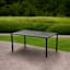 Grammercy Rectangle Patio Dining Table, Black