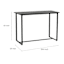 Grammercy Patio Bar Table, Black