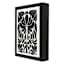 Enlarged Black Floral Framed Canvas Box Sign, 6x8