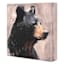 Bear Printed Linen Box Art, 8"