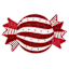Peppermint Swirl Taffy Beaded Placemat, 20x12