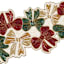 Fully Beaded Bow Table Runner, 36x13