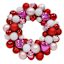 Red & White Ornament Wreath, 15"